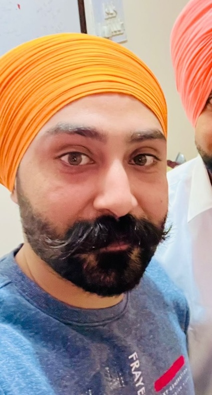 Semi Patiala Shahi dastar by Thind Turban Centre